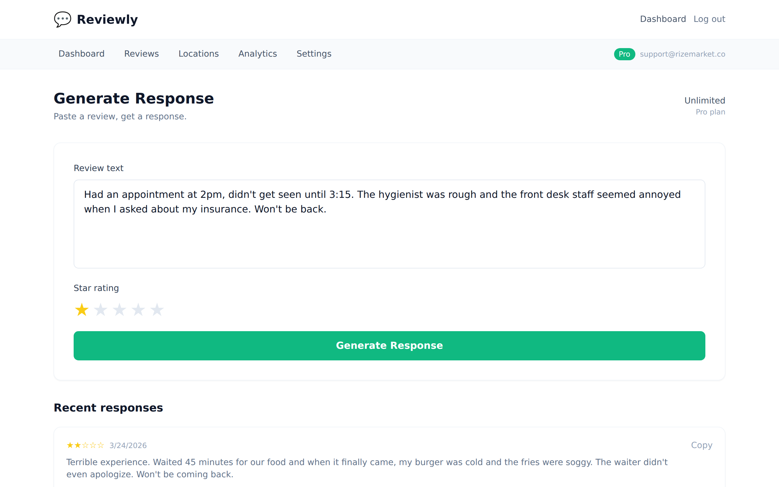 Unanswered bad review on Google Business Profile - how to respond to bad reviews on google